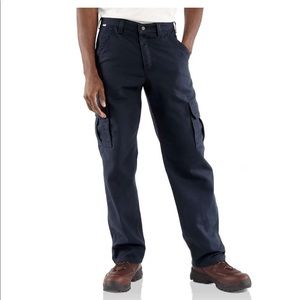 Carhartt Flame-Resistant Canvas Cargo Pants- Navy 33 x 32